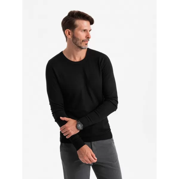  Pánsky sveter OMBRE om-swbs-0106 čierny 