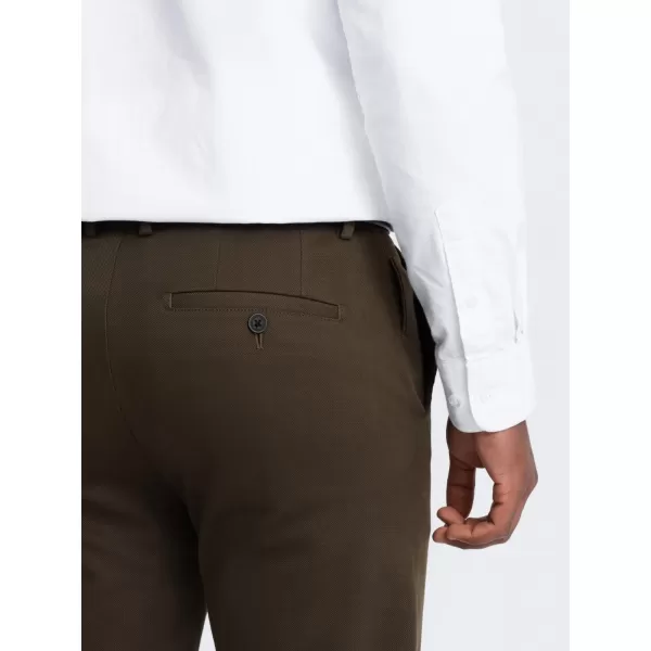  Pánske nohavice OMBRE om-Pacp-0190 Dark Olive GREEN 