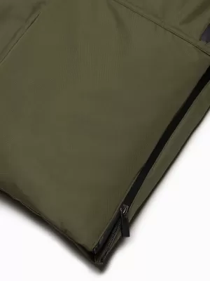 Pánska zimná bunda OMBRE om-jalj-0148 Dark Olive GREEN