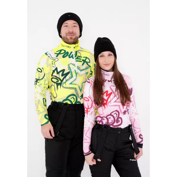  Pánska prémiová funkčná termo mikina ALTISPORT VOJ/ALM054TER03 FLUORESCENČNÁ ZELENÁ 