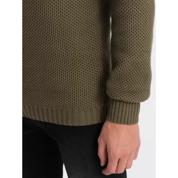 Pánsky sveter OMBRE om-swzs-0105 Olive 