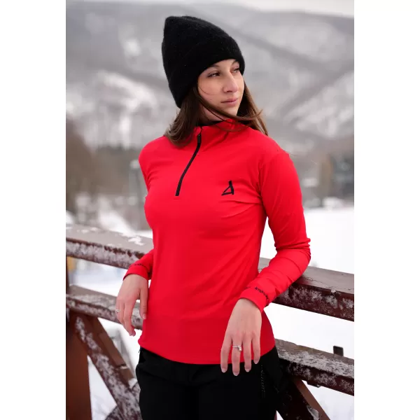  Dámska prémiová funkčná termo mikina ALTISPORT VOJ/ALW000TER03 ČERVENÁ 