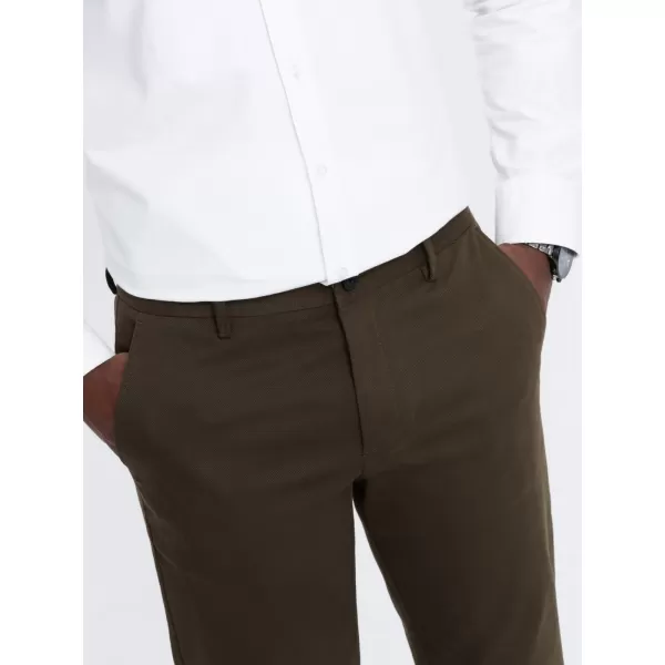  Pánske nohavice OMBRE om-Pacp-0190 Dark Olive GREEN 