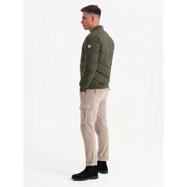 Pánsky OMBRE om-jalp-0143 Dark Olive GREEN 
