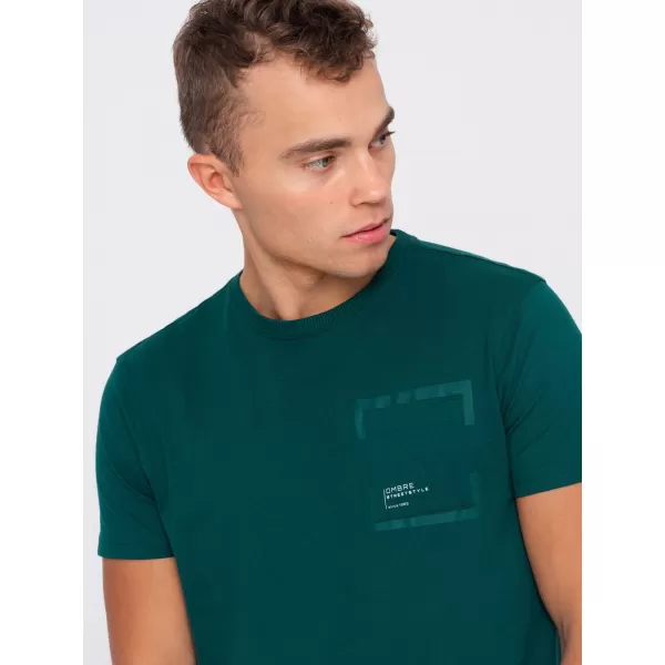  Pánske tričko OMBRE OM-TPT-0154 Marine 