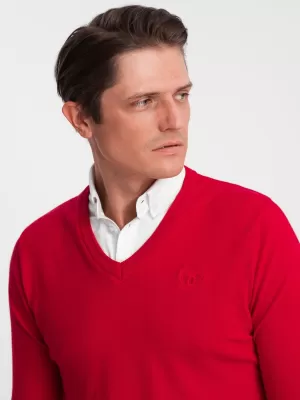 Pánsky sveter OMBRE om -sw -0102 červená