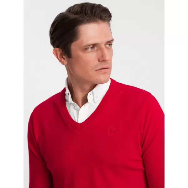  Pánsky sveter OMBRE om -sw -0102 červená 