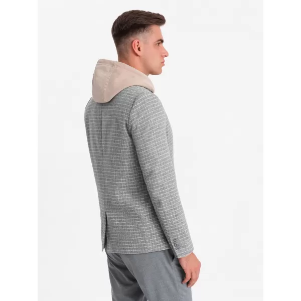  Pánska bunda OMBRE om-blzb-0117 šedá 
