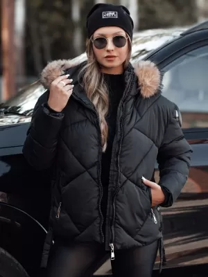Dámska bunda DSTREET LESISI TY4716 ČIERNA