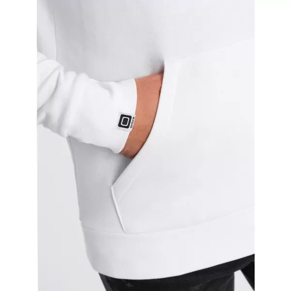  Pánska mikina OMBRE om-ssps-0150 biela 