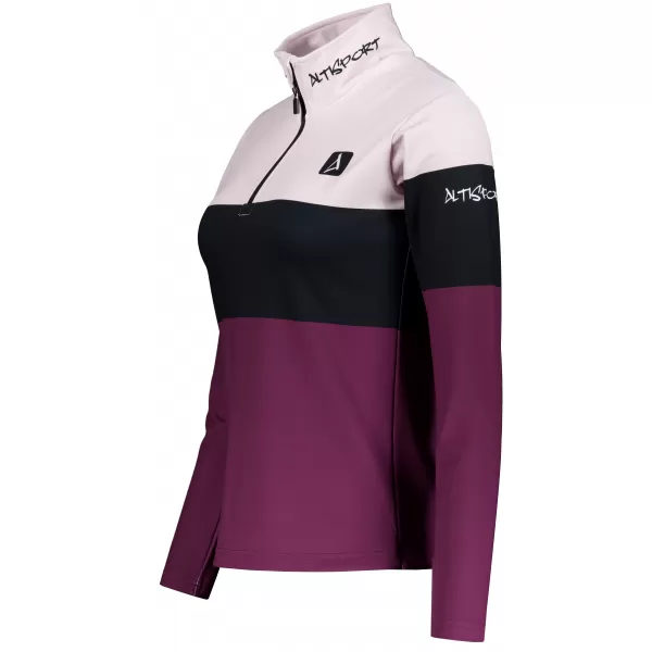  Funkčná termo mikina dámska prémiová ALTISPORT VOJ/alw051ter03 Burgundsko 