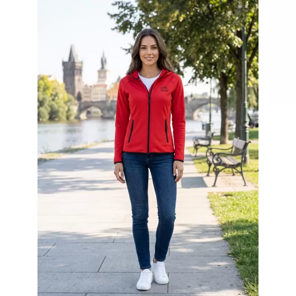  Dámska funkčná športová mikina ALTISPORT ALW056418 ČERVENÁ 