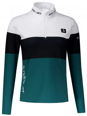 Dámska prémiová funkčná termo mikina ALTISPORT VOJ/ALW051TER03 BIELA ZELENÁ