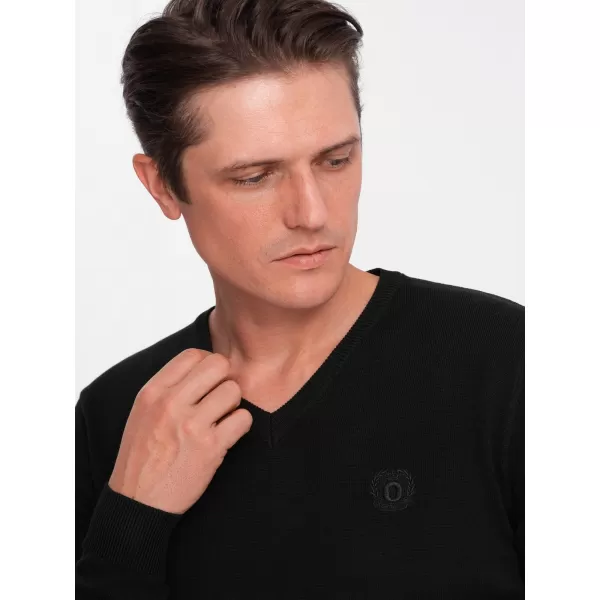  Pánsky sveter OMBRE om-swbs-0107 čierny 