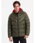 Pánska zimná bunda OMBRE om-jahp-0145 Dark Olive GREEN