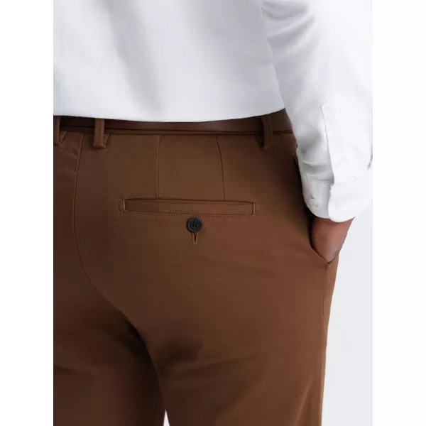  Pánske nohavice OMBRE om-Pacp-0190 karamel 