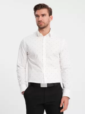 Pánska košeľa OMBRE om-shcs-0156 biela