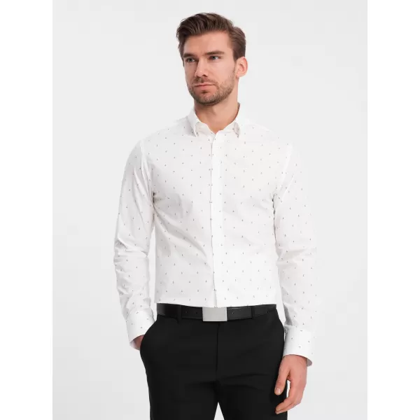  Pánska košeľa OMBRE om-shcs-0156 biela 