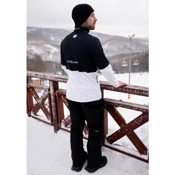  Pánska prémiová funkčná termo mikina ALTISPORT VOJ/ALM051TER03 ČIERNOBIELY 