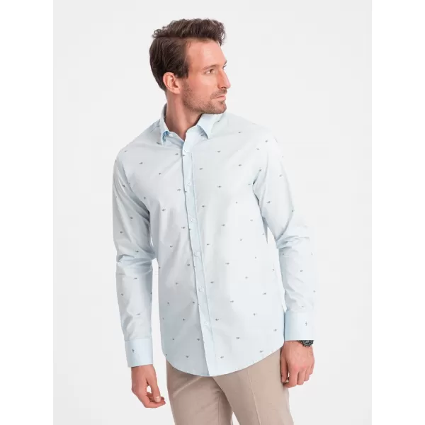  Pánska košeľa OMBRE om-shcs-0156 modrá 