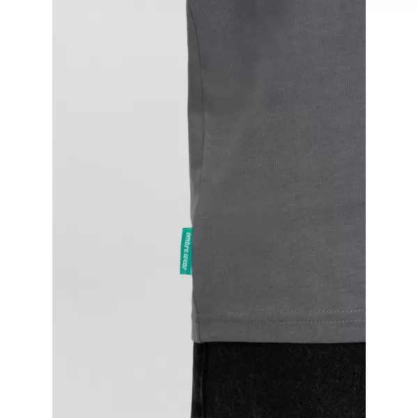  Pánske tričko OMBRE om-tsct-0151 šedá 