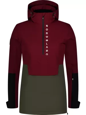 Dámsky anorak NORDBLANC WINTERFUN NBWJL8130 VÍNOVÁ