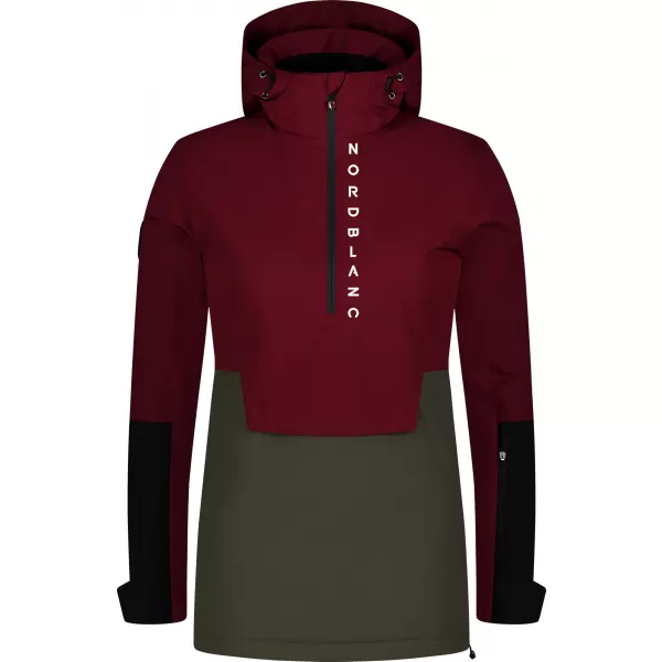  Dámsky anorak NORDBLANC WINTERFUN NBWJL8130 VÍNOVÁ 