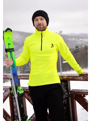Pánska prémiová funkčná termo mikina ALTISPORT VOJ/ALM000TER03 NEÓNOVÁ ŽLTÁ