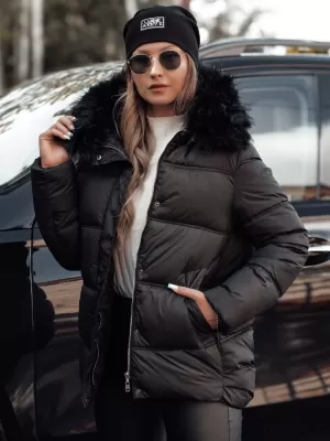 Dámska bunda DSstreet Nordcll Ty4711 čierna