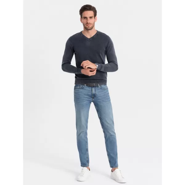  Pánsky sveter OMBRE om-swos-0108 Navy modrá 