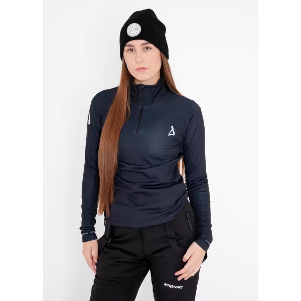  Dámska prémiová funkčná termo mikina ALTISPORT VOJ/ALW000TER03 ČIERNA 
