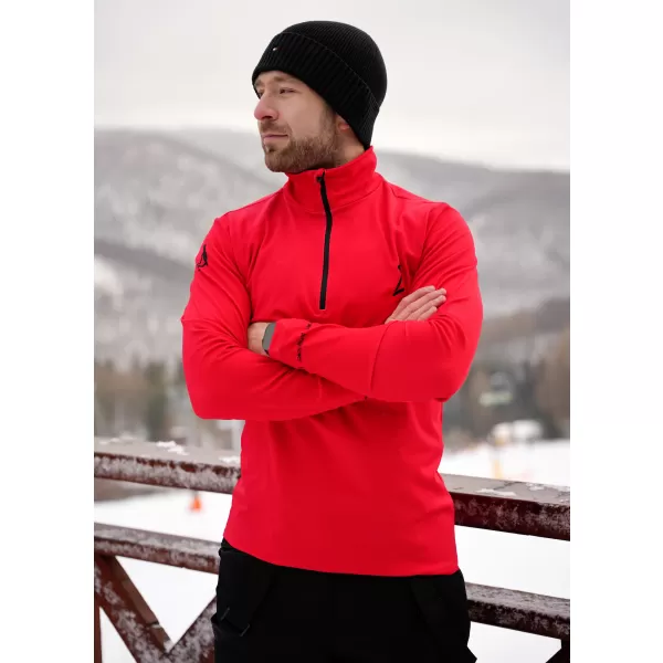  Pánska prémiová funkčná termo mikina ALTISPORT VOJ/ALM000TER03 ČERVENÁ 