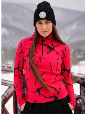 Dámska prémiová funkčná termo mikina ALTISPORT VOJ/ALW052TER03 ČERVENÁ