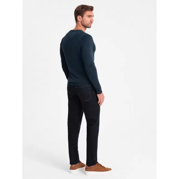  Pánsky sveter OMBRE om-swbs-0106 Navy modrá 