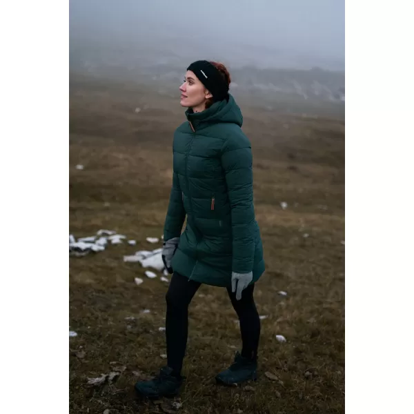 Dámsky zimný kabát NORDBLANC MOMENTS NBWJL8076 TMAVO zelená 