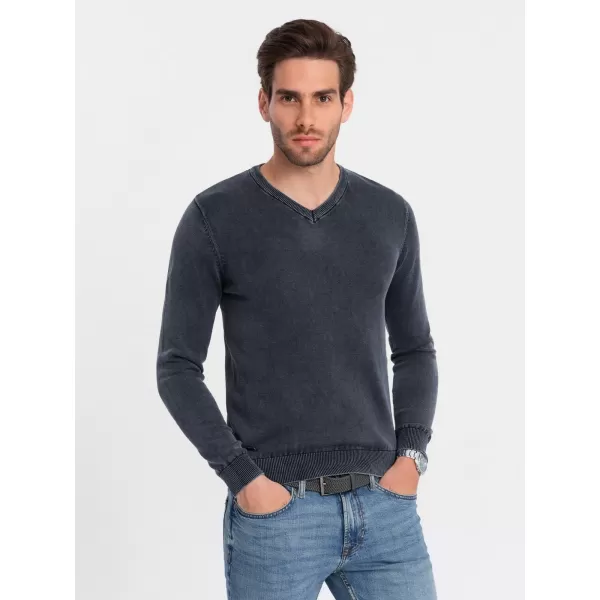  Pánsky sveter OMBRE om-swos-0108 Navy modrá 