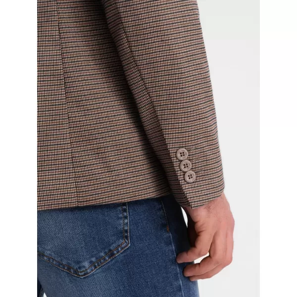  Pánska bunda OMBRE om-blzb-0116 hnedá 