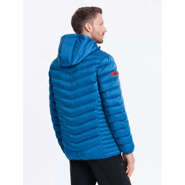  Pánska bunda OMBRE om-jalp-0121 intenzívna modrá 