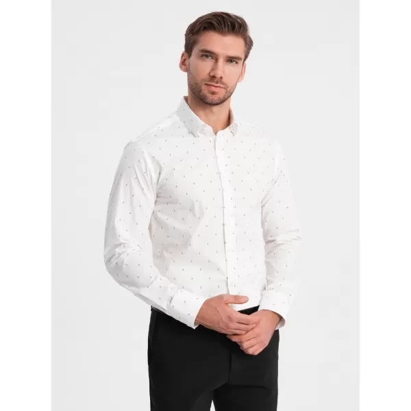  Pánska košeľa OMBRE om-shcs-0156 biela 