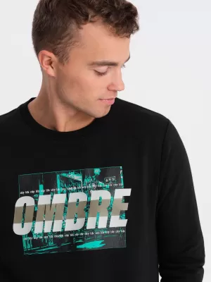 Mužská mikina OMBRE om-ssps-0156 čierna