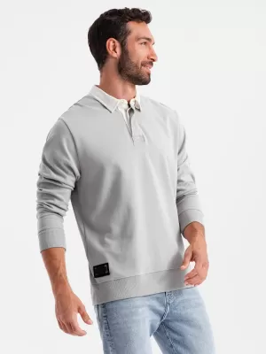 Pánska mikina OMBRE om-ssnz-0132 popol