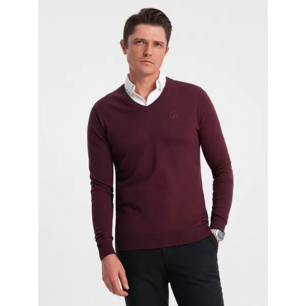  Pánsky sveter OMBRE om -sw -0102 gaštan 