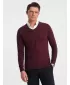 Pánsky sveter OMBRE om -sw -0102 gaštan