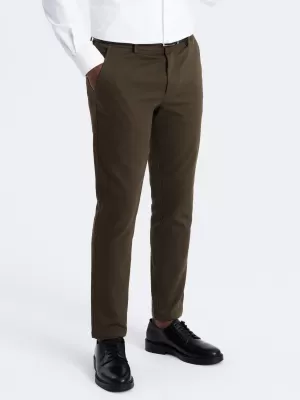 Pánske nohavice OMBRE om-Pacp-0190 Dark Olive GREEN
