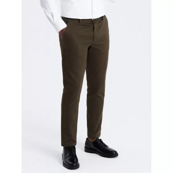  Pánske nohavice OMBRE om-Pacp-0190 Dark Olive GREEN 