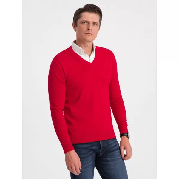  Pánsky sveter OMBRE om -sw -0102 červená 