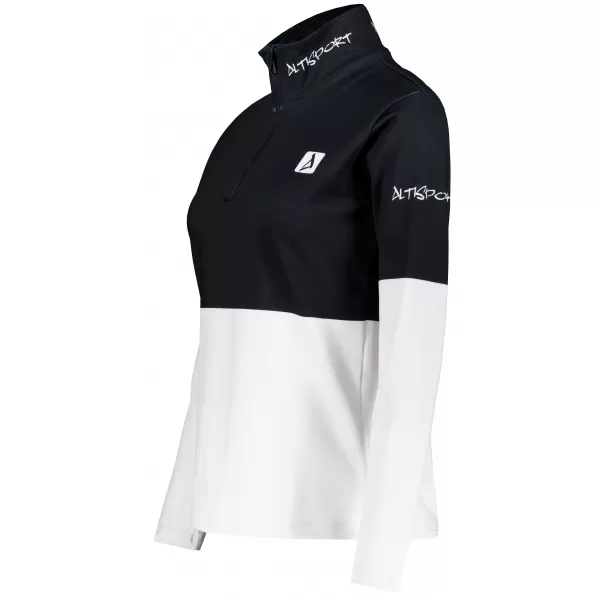  Dámska prémiová funkčná termo mikina ALTISPORT VOJ/ALW051TER03 ČIERNOBIELY 