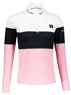 Dámska prémiová funkčná termo mikina ALTISPORT VOJ/ALW051TER03 BIELA RUŽOVÁ