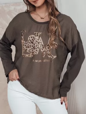 Dámske tričko DSTREET LOVEGLOW RY2698 KARAMEL