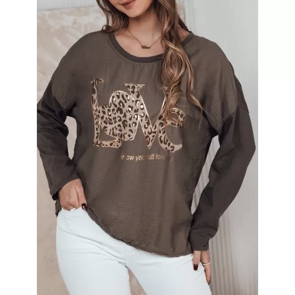  Dámske tričko DSTREET LOVEGLOW RY2698 KARAMEL 